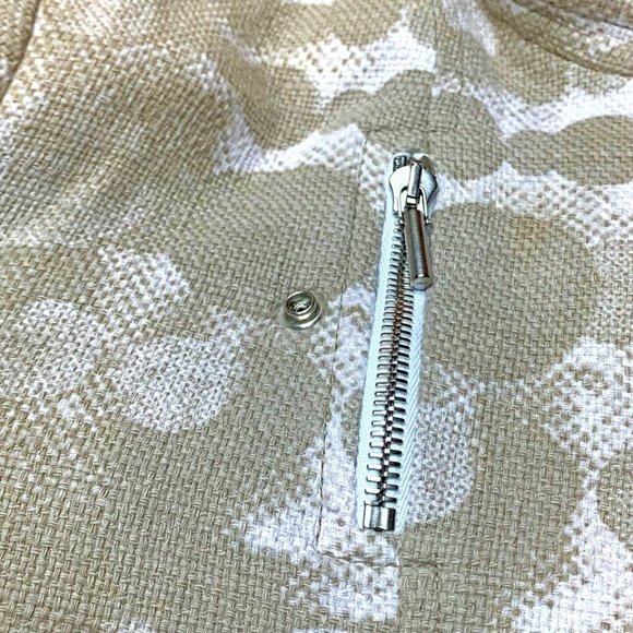 AKRIS Punto Abstract Asymmetric Zip Cotton Crop Jacket - Picture 5 of 11